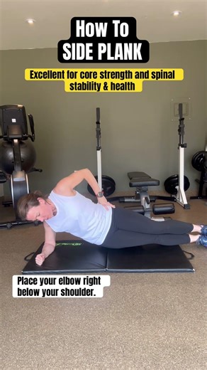 How To Do A SIDE PLANK. #backpainrelief #howtosideplank #coreexercise