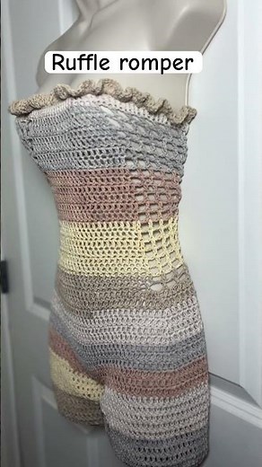 I Crocheted a Ruffle Romper
