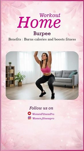 Burpee | Home Workout – Full Body Fat Burning & Strength Exercise