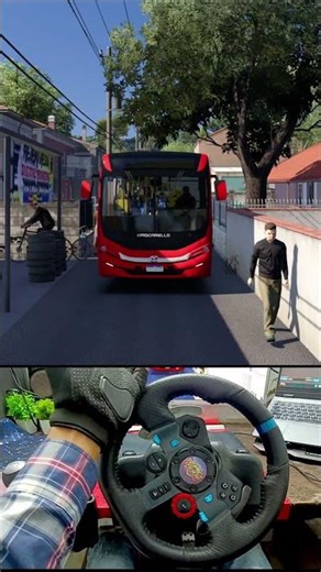 Longest Bus Ever vs Narrow Roads! 😱 | ETS2 Logitech G29 #shorts