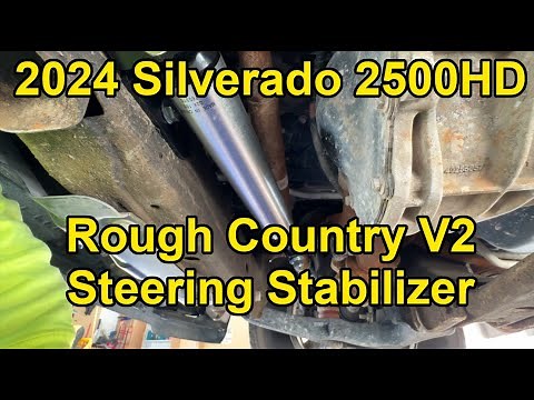 [HOW TO] Install the Rough Country V2 Steering Stabilizer on a 2024 Silverado 2500HD (100% Bolt-on)