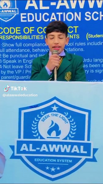 Morning Assembly Speech on Time at Al Awwal Education Schools