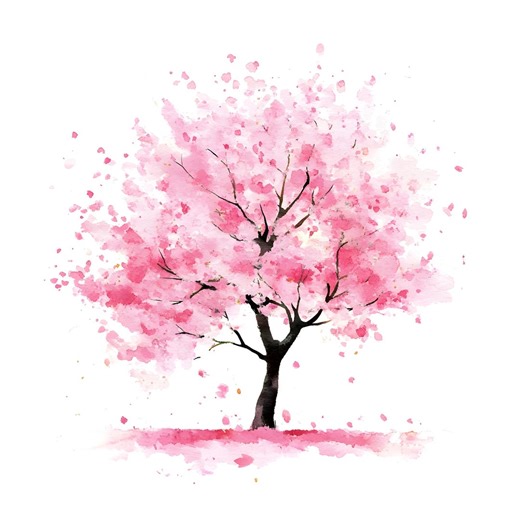 Sakura Tree Clipart: 20 Watercolor Cherry Blossom Jpgs, Digital Download (commercial License) - Etsy