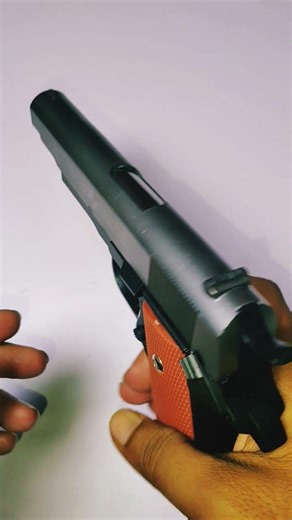 ​Silver M1911 Toy Pistol Review - Realistic ##M1911 #ToyGun #MetalPistol #Unboxing #ASMR #Airsoft