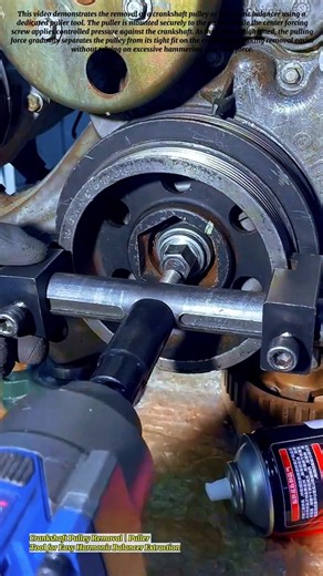 Crankshaft Pulley Removal | Puller Tool for Easy Harmonic Balancer Extraction