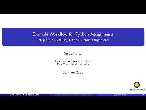 C02: Example Workflow for Python Assignments