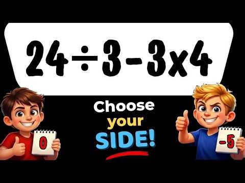 99% Fail This Simple Math Problem 🧠 24:3-3x4