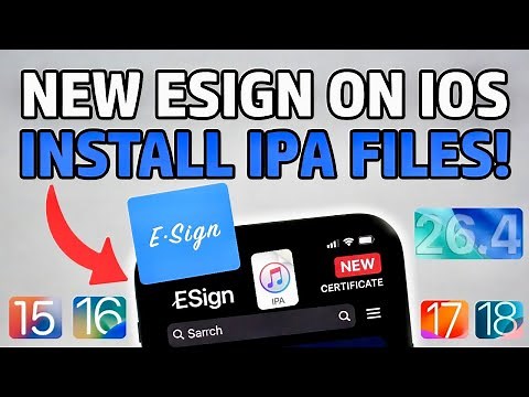 [NEW] Install ESign and IPA Files on iPhone & iPad NO Jailbreak/PC | Install IPA Files on iOS 15 -26
