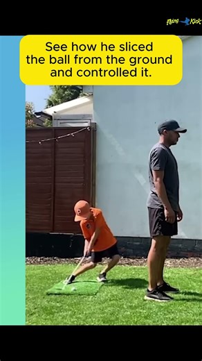 Kid Controls the Golf Ball #shorts