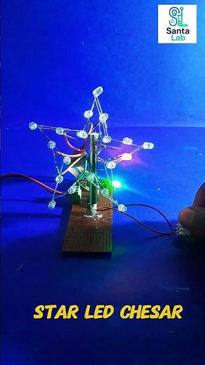 🌟 STAR LED Chaser using 4017 IC 🌟4017