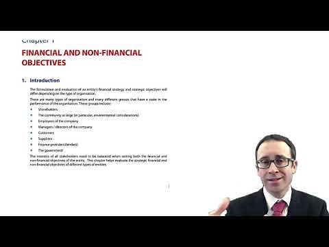 Introduction to Financial Strategy - CIMA F3 lecture
