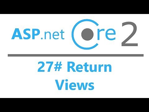 27# Asp.Net Core 2.0 MVC - Return View