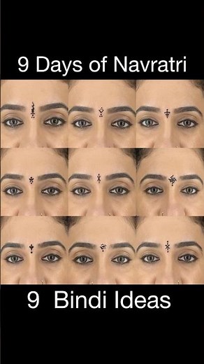 Easy 9 Bindi Ideas for 9 Days Of Navratri | Easy Bindi Ideas | Navratri 2025 #navratri2025 #bindi