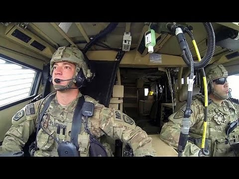 Military MRAP All Terrain Vehicle Combat Driver