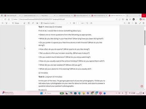 Pre-First Mock Exam-Task 1:Interview