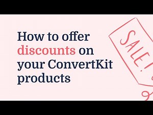 How to offer discounts on your ConvertKit products