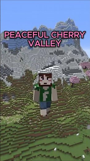 Minecraft Peaceful Cherry Valley Secret