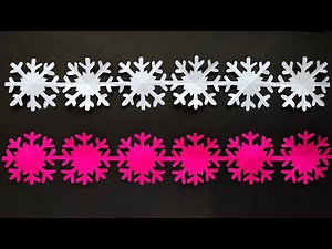 Chain snowflake | Chain Snowflake out of paper | How to make chain snowflake |Snowflake garland
