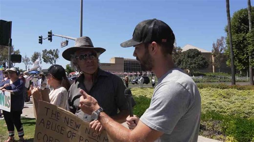 Watch how anti-Trump protesters try to shut down the debate