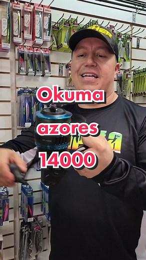 te presento el okuma azores xp 14000 grande, fuerte y rápido, diseñado para atrapar grandes peces. le cabe mucha línea de pesca #fishing #pescado #combo #pesca #pescador #okuma #fishingtiktoks #fishinglife