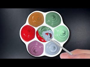 How to Create 4 Beautiful Colors from 3 Colors Red, Moss Green and Gray | Color Master