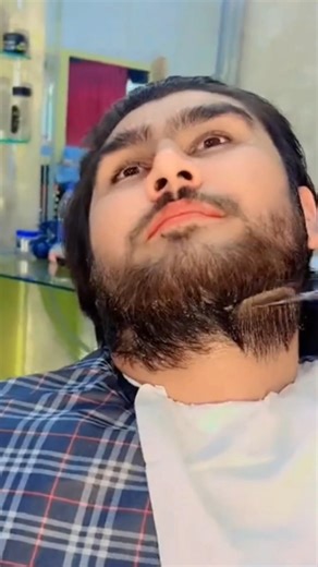 New Beard Style For Men's | Beard Cutting Video #shorts #barber #hairstyle