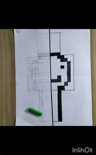 Drawing of Dream in 2 different styles ✨️//Part - 1 // #art #Minecraft #draw