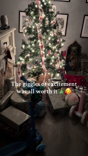 Favorite moments for a mom: Christmas Eve setting up the tree with all their gifts, and Christmas morning seeing their excitement of it all. 🥰🎄🎅🏼