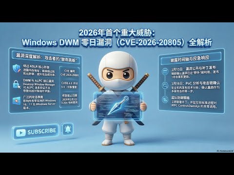 繞過 ASLR：解析 DWM ALPC 記憶體洩漏 (CVE-2026-20805) #網路安全