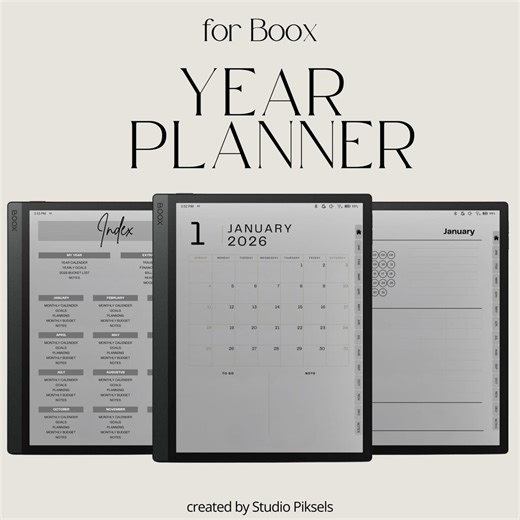 2026 Life Planner for BOOX: Hyperlinked All-in-one Planner With Monthly Calendars, Goals, Planning, Budgeting and Notes Pages - Etsy Canada