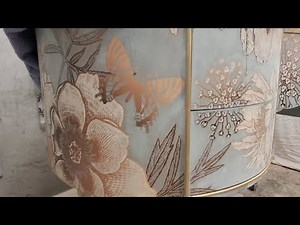 Live painting with Brushed by Brandy-Sharing Furniture Artistry