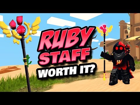 Ruby Staff Review in Roblox Islands