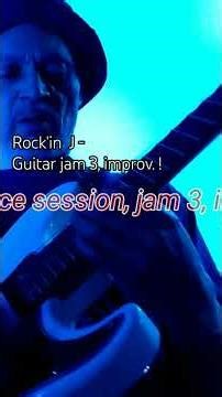 ROCK'IN J guitar jam 3, improvisation ! Backing Track ‪@titantracks2662‬Dark Streets Hard Rock Em