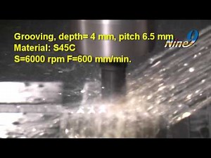 Cut a serrated workpiece by Nine9 Multi-function cutting tool - 99616-14 spot drill