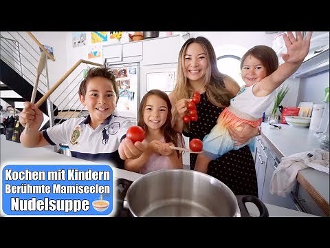 Cooking lunch with 3 kids 😋 Noodle soup! Summer vacation as a family | Mom VLOG | Mamiseelen