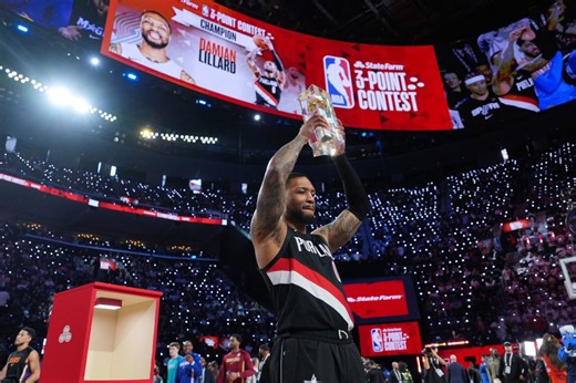 Damian Lillard wins third 3-point contest
