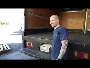 This delivery truck driver explains how he loads and unloads this box truck