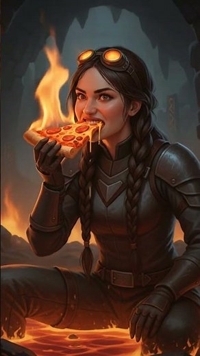 girl eating pizza 🍕🍕