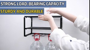 ROBUST Drill Holder Wall Mount Tool Organizer and Storage for 4 Drills Heavy Duty Utility Racks Fit Garage, Home, Workshop, Shed (2PACK)
