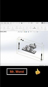 Plummer block exploded view| #solidworks | Mechanical engineering | cad | 3d | 2d | Design | autocad