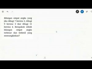 Soal modulo menarik (chinese remainder theorem)