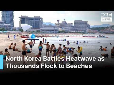 Rare Footage Shows Crowds at North Korea's Wonsan Resort Amid Blistering Summer Heat | AL1B