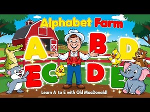 Old MacDonald’s Alphabet Farm | Nursery Kids Song | p4poems