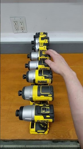 DeWalt Impact Driver Size Comparison - DCF870 DCF860 DCF850 DCF845 DCF840 DCF809 DCF887 DCF801