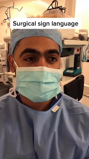 Surgical sign language 101 #surgery #medical #doctor #nurse #operation #healthcare #hospital #doctorsoftiktok #hypehospital #signlanguage #scrublife