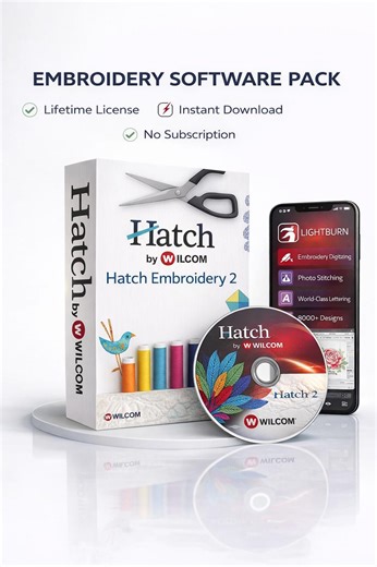 Hatch Embroidery 2 Digitizing Software | Lifetime Access - Instant Download - Etsy