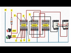 forward reverse starter | Auto reverse forward motor control circuit diagram