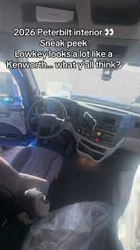 2026 Peterbilt Interior 👀 Sneak Peek #shorts #viralshorts #peterbilt
