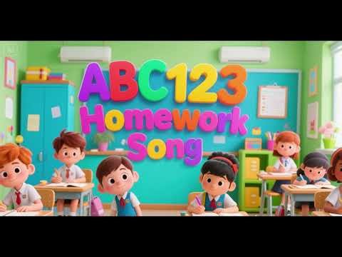ABC123 Homework Song | Kids Learning Song for Letters & Numbers