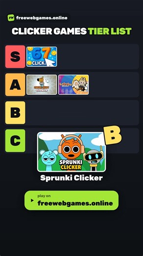 Clicker games TIER LIST 👆 #shorts